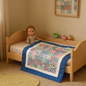 BABY DOLL QUILT Handmade quilt perfect for dolls or teddy bears. Soft, cozy, and durable. Great gift for kids’ playtime! 24&quot; x 26&quot;