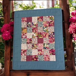 BABY DOLL QUILT Handmade quilt perfect for dolls or teddy bears. Soft, cozy, and durable. Great gift for kids’ playtime! 18.5&quot;X22&quot;