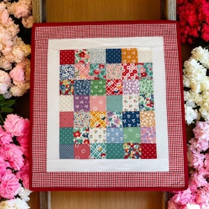 BABY DOLL QUILT Handmade quilt perfect for dolls or teddy bears. Soft, cozy, and durable. Great gift for kids’ playtime! 21&quot; X 18 3/4&quot;