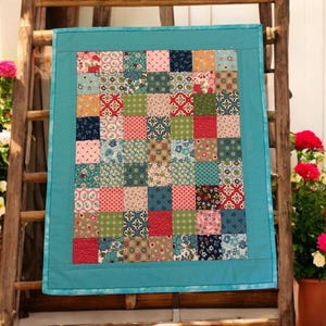 BABY DOLL QUILT  Handmade quilt perfect for dolls or teddy bears. Soft, cozy, and durable. Great gift for kids’ playtime! 18.5&quot;X22.5&quot;