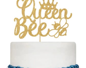 Queen Bee Cake & Cupcake Topper Bundle