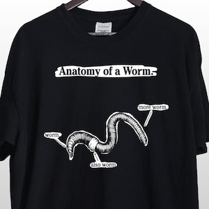 Anatomy of a worm funny shirt, funny worm meme shirt, y2k tiktok, funny shirts, meme t-shirt, meme tee, meme tshirt