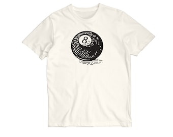 Vintage 8 Ball 90s Graphic T-shirt | Retro Pool Shirt Design