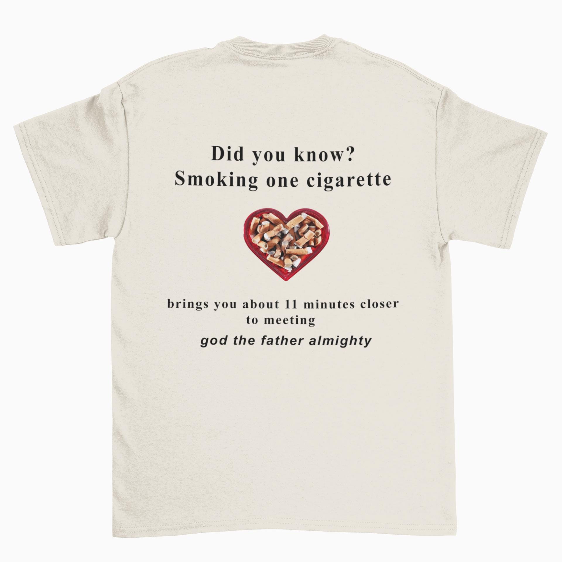 cigarettes shorten life by 11 minutes Funny Cigarette Meme Shirt, 11 Minutes Closer to Meeting God, Funny  Nicotine T-shirt, Funny Smoker Shirts, Smoking Meme Tshirt