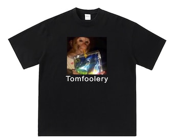 Camiseta con meme de mono tonto bebiendo, camiseta con meme de mono divertido, camiseta tonto, camiseta con meme tonto, camiseta divertida de la generación z de tiktok