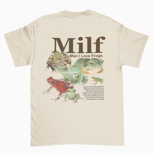 Milf Man I love Frogs tshirt, Education Frog shirt, retro frog graphic tee, cool frog t-shirt, frog lover shirts,  frog meme shirt, toad tee