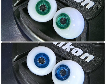 BJD Eyes-New 16mm base/8mm iris, 2 color-Handmade Eyes,Doll Eyes,Resin Eyes