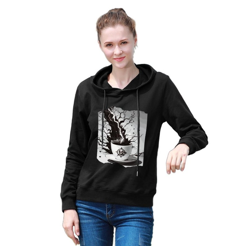 Strong Coffee Hoodie for Women zdjęcie 6