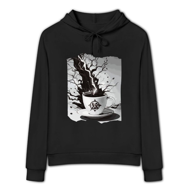 Strong Coffee Hoodie for Women zdjęcie 3