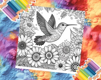 Ailes et pétales : un voyage de coloriage inspiré de la nature