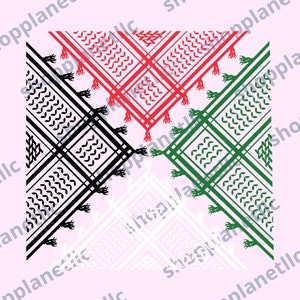 Palestinian Kufiyah Patterns Svg/Png/Jpg/Pdf, Kufiyah Patterns Png, Keffiyeh Svg, Palestinian Kufiyah png