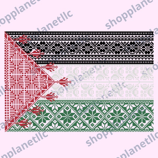 Palestinian Kufiyah Svg/Png/Jpg/Pdf, فلسطينية كوفية svg, Kufiyah Scarf Design Png, Digital Shirt Print