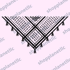 パレスチナのクフィヤ png、クフィヤ パターン Svg/Png/Jpg/Pdf、シャツ/マグカップ/タンブラー用クフィヤ パターン デザイン