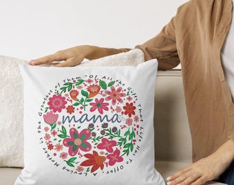 Floral mama design, Mother's Day shirt svg, Mom clipart, Digital flower wreath, Sublimation Design
