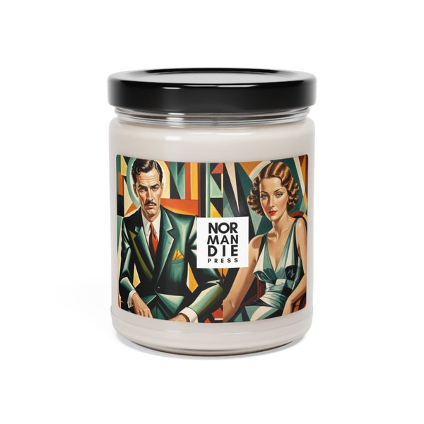 Art Deco Tamara de Lempicka Inspired Scented Soy Candle, 9oz