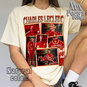 Limited Charles Leclerc T Shirt, Vintage Charles Leclerc Shirt, Unisex Shirt BX3