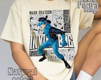 Camiseta de edición limitada de Mark Grayson, superhéroe invencible, unisex, con estampado gráfico, ideal para disfraces de superhéroes o como regalo para fans de los cómics.