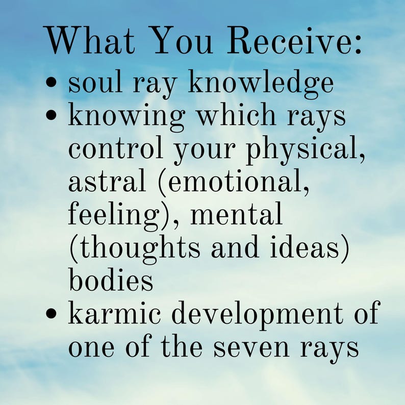 Seven Rays of Light Reading Personality Reading Rays of Soul Mental ...