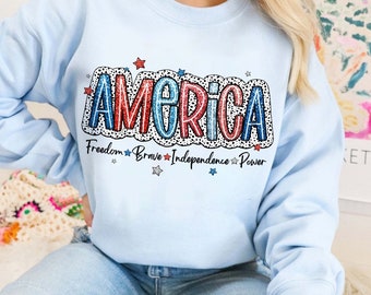 America T-shirt, Memorial Day Shirt, 4th of July Shirt, Patriotic Shirt, Independence Day Shirt, Red White Blu Shirt, Proud American Shirt