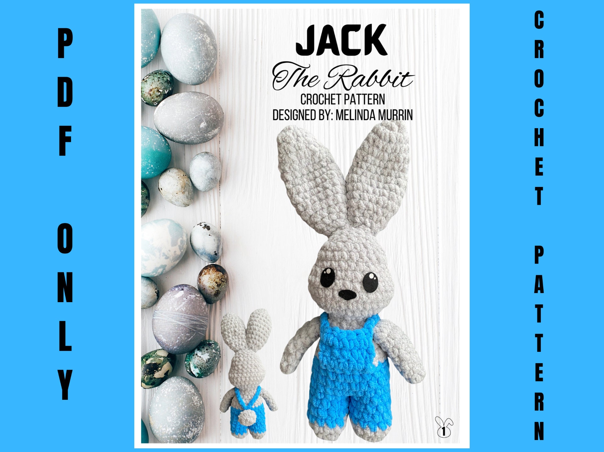 Jack the Rabbit & Jill the Rabbit Crochet Pattern - Etsy