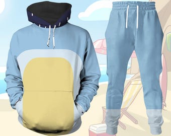 Bandit Cosplay Hoodie, Bandit Männer Hoodie, Bandit Hund Kostüm Hoodie, Bandit Jogger, Blue Heeler Hund Ästhetischer Hoodie, Hund Männer Jogger