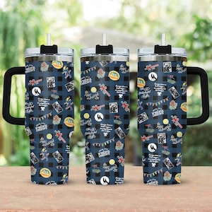 Wonderful Life 40oz Tumbler, Christmas Movie Drinkware Tumbler, Lasso The Moon Stainless Steel Tumbler, It’s A Wonderful Life Fan Cup
