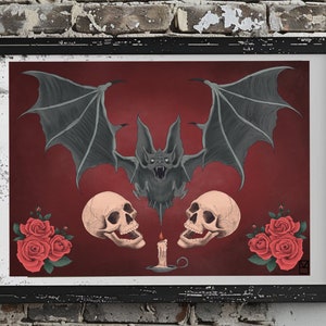 Vampire Bat Art Print