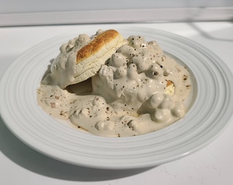 Fake/Faux Biscuits and Gravy