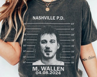 Wallen mugshot shirt, Wallen Leave Them Broadway Chairs Alone Shirt, Wallen merch, Broadway chairs alone shirt, M.Wallen Funny meme shirt