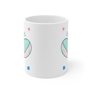 Cute Whale Marine Mug Best Aquatic Animal Day Mammals Coffee Cup Best Birthday Gift for Ocean Lovers Enthusiasts Whale Ceramic Mug 11oz image 6
