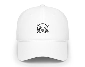 Cute Peace Emoji Emoticon Low Profile Baseball Cap Hat Best Birthday Gift for Him Her Moms Dads Funny Emoji Hat Cute Emoticon Cap Funny Gift