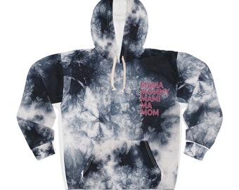 Felpa con cappuccio pullover unisex Momma Tie Dye (AOP)