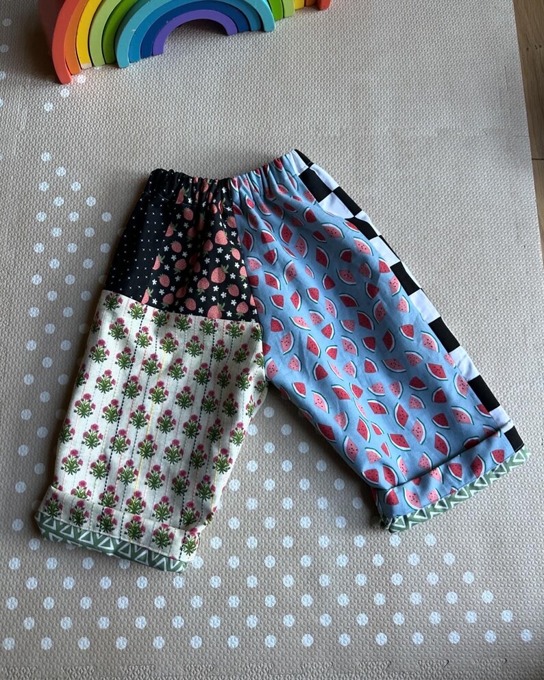 Tiny Folds: Custom Childrens Patchwork Pants image 2