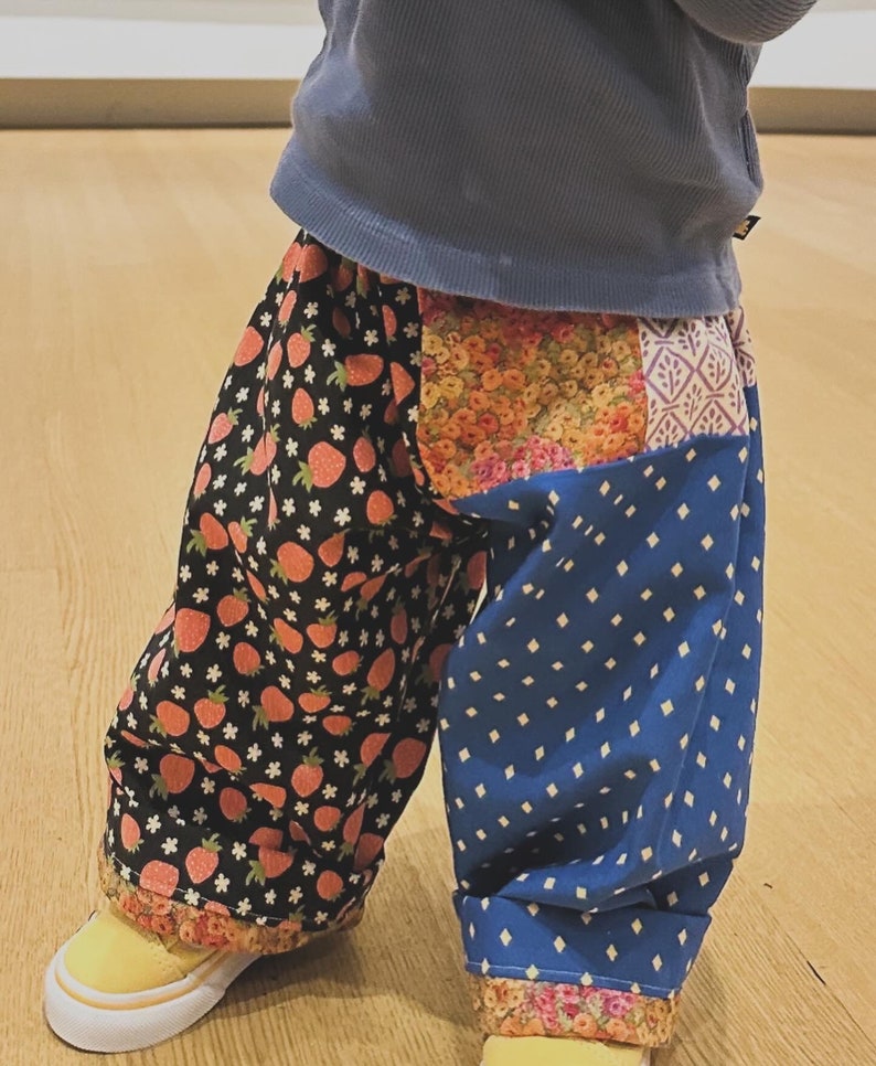 Tiny Folds: Custom Childrens Patchwork Pants image 4