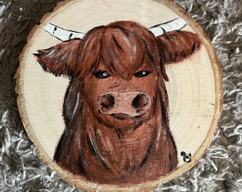 Cute Wooden Cow