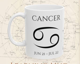 Cancer Zodiac Mug: Astrology Coffee Cup, Constellation & Traits