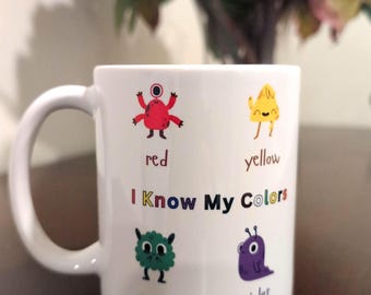 Colors Learning Mug: Fun Educational Gift for Kids