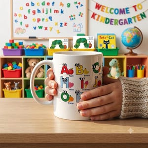 ABC Learning Ceramic Mug: Educational Gift for Kids