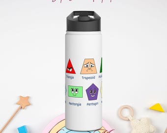 Botella de agua de aprendizaje de formas para niños en edad preescolar