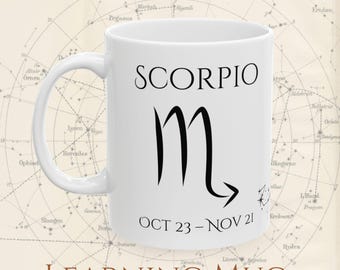 Scorpio Zodiac Mug: Constellation, Dates, Traits - Astrology Gift