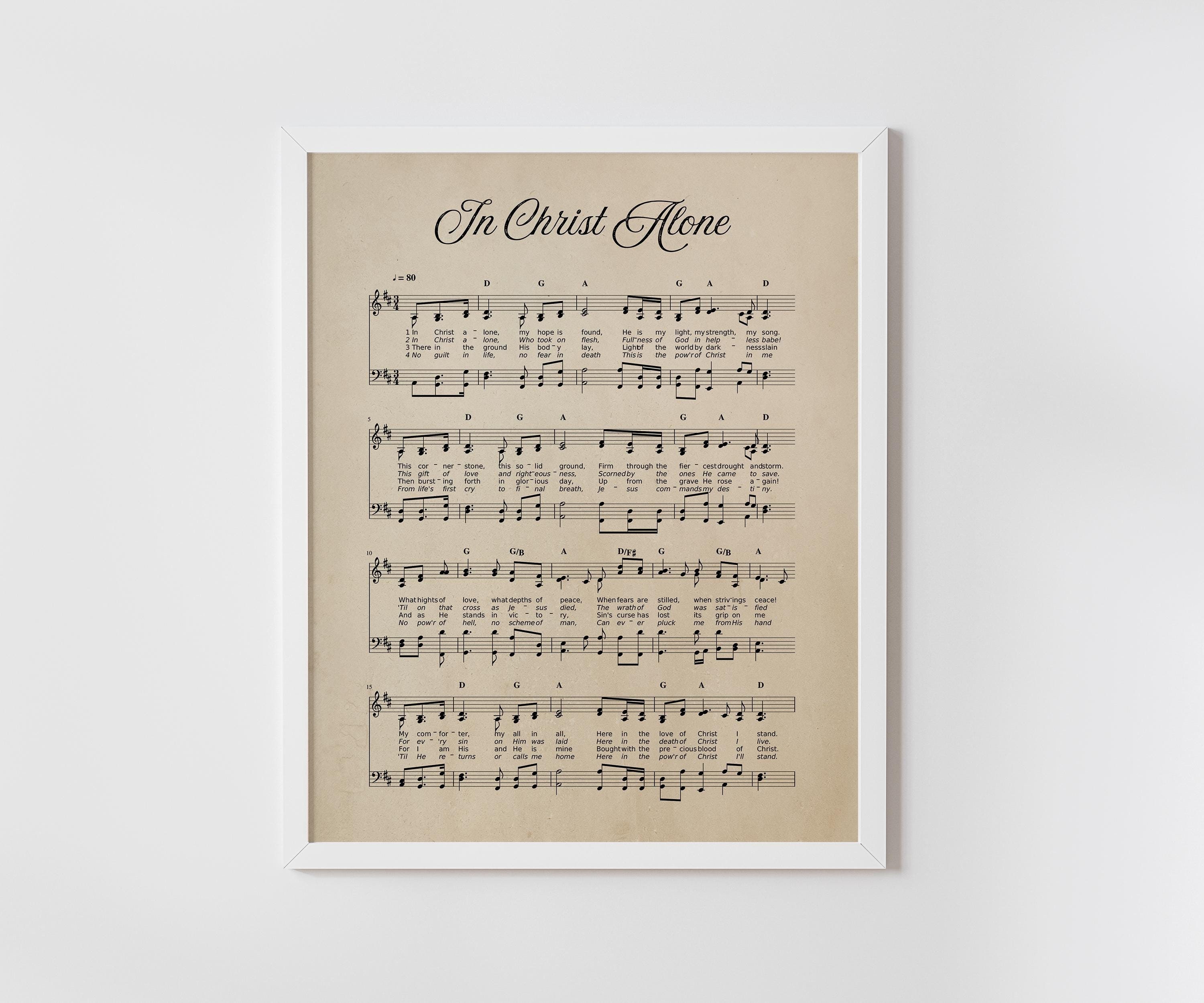 In Christ Alone Sheet Music - Etsy