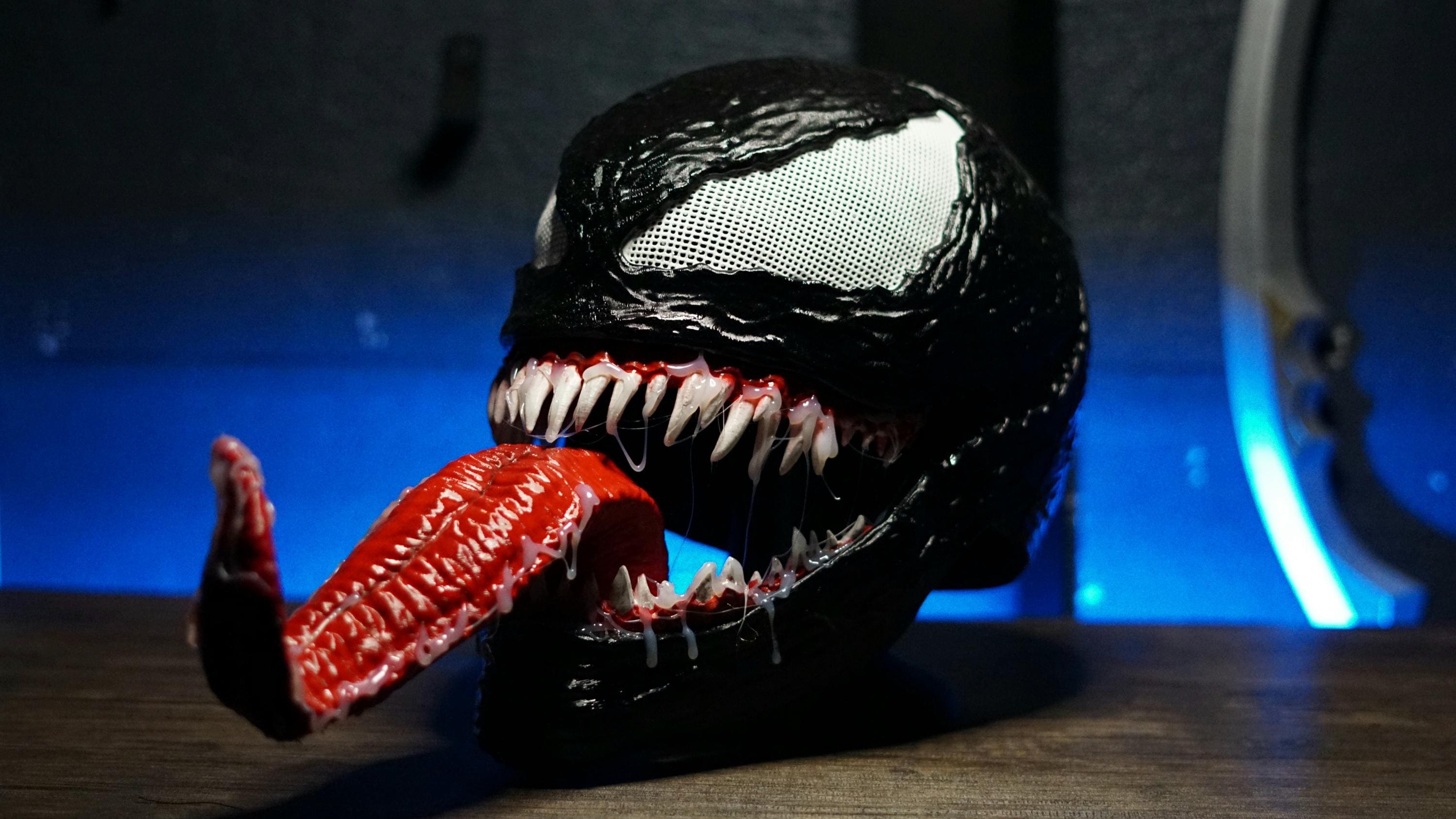Venom Mask W/tongue - Etsy