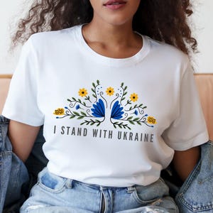 I Stand With Ukraine T-Shirt, Anti Trump Sweatshirt, Ukraine Support T-shirt, Activist Protest Tee, Liberal Democrat Shirt, Pro Ukraine