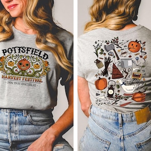 Chemise Fête des moissons de Pottsfield, chemise murale sur le jardin, chemise Pottsfield, chemise d'Halloween, costume d'Halloween, vêtements d'Halloween