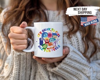 Feel All The Feels Mug, Therapy Office Mug, Teacher Gift Mug, BCBA Coffee Cup, Counselor Desk Mug, SEL Mug