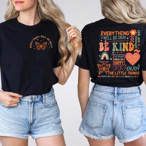 Everything Will Be Okay Shirt, Mentalh Health Matters Shirt, Therapist Shirt, Anxiety Shirt, Motivational Shirt, Butterfly Shirt,Therapy Tee