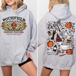 Sweat-shirt Fête des récoltes de Pottsfield, chemise murale sur le jardin, chemise Pottsfield, chemise d'Halloween, costume d'Halloween, vêtements d'Halloween