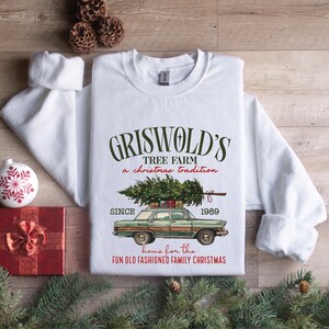 Griswold&#39;s Christmas T-shirt, Christmas Family, Christmas Gift, Tree Sweater, Griswold&#39;s Tree Farm Since 1989 Shirt, Cute Christmas Tee