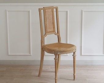 Vintage stoel met Weens geweven antieke oude houten stoel landhuis boho stoel eetkamerstoel decoratieve stoel