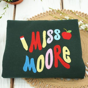 Custom Embroidered Teacher Sweatshirt with Name, Teacher Crewneck, Teacher Appreciation Hoodie, Back To School Crewneck, Teacher Gifts